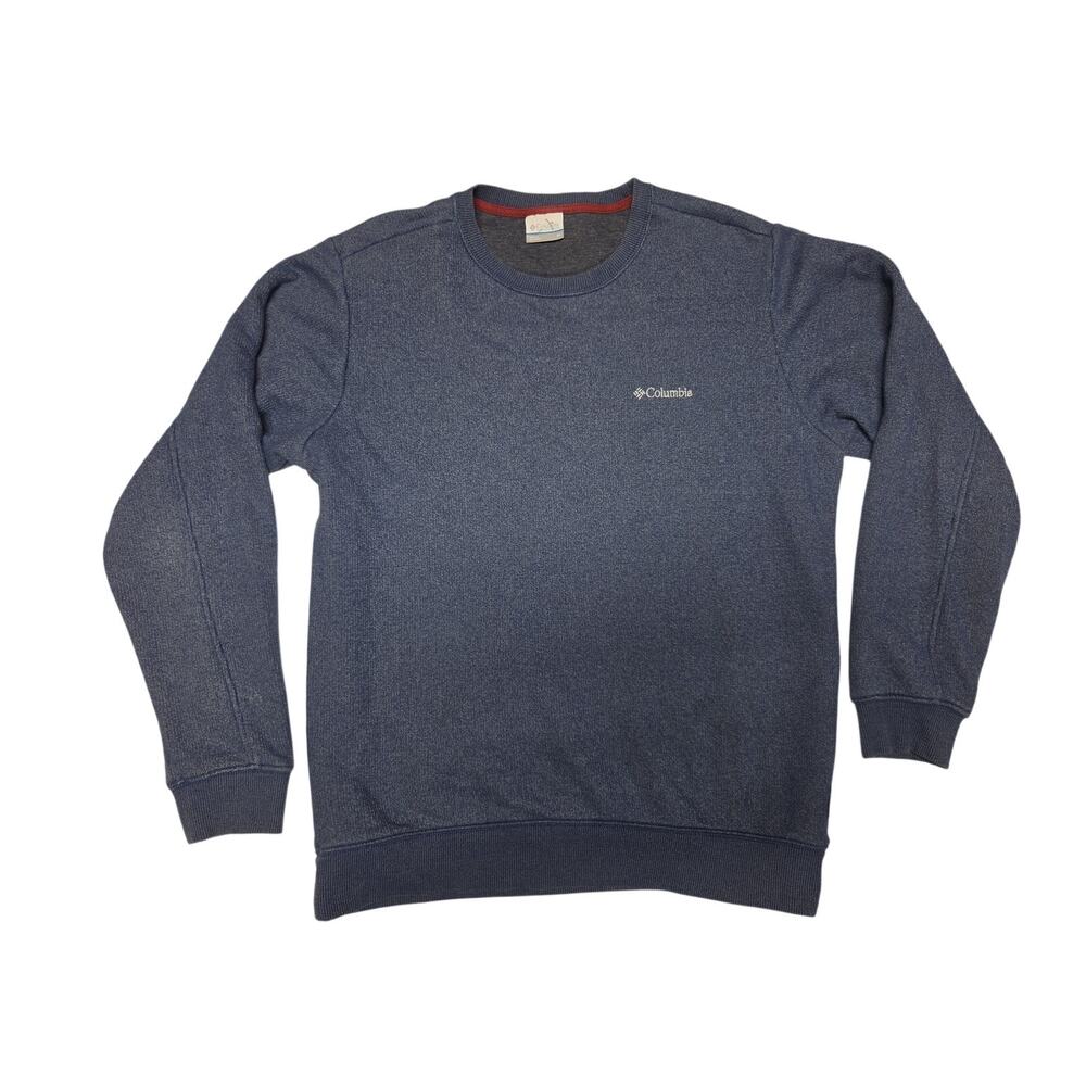 Columbia Sportswear Blue Heather Crewneck Pullover Sweatshirt Men Size M